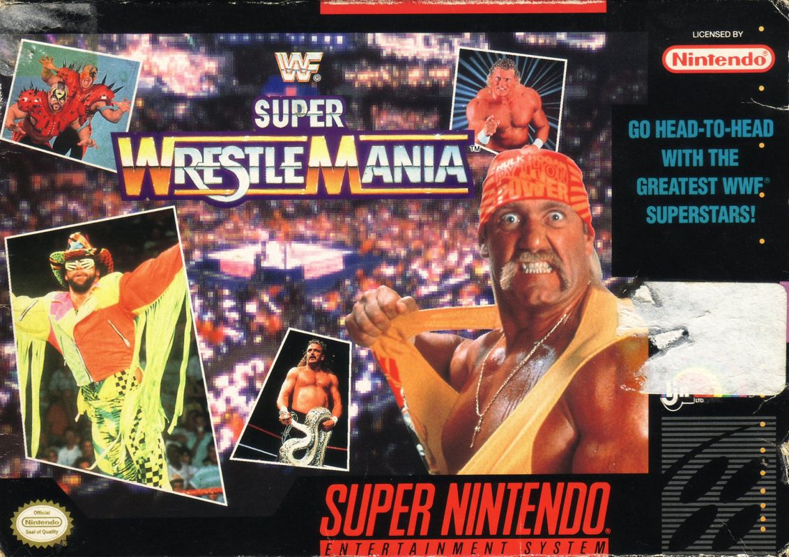 WWF Super Wrestlemania box art for Super Nintendo